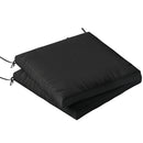 Outsunny 2Pcs Garden Chair Cushions, Waterproof Seat Pads, Black