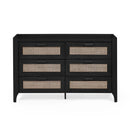Sydney 6 Drawer Wide Chest - Black Ash