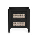 Sydney 2 Drawer Bedside - Black Ash