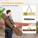 Outsunny Foldable Hammock Stand, 2 in 1 Hammock Net Stand & Clothes Drying Rack
