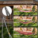 Outsunny Foldable Hammock Stand, 2 in 1 Hammock Net Stand & Clothes Drying Rack