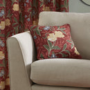 D & D Sandringham Filled Cushion in Red