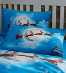 Bedlam Santa Glow In The Dark Duvet Cover Set in Multi