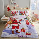 Fusion Santa & Snowy Duvet Cover Set in Multi