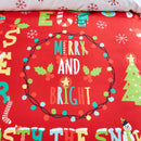Fusion Santa's Little Helper Duvet Cover Set in Red