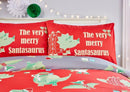 Bedlam Santasaurus Duvet Cover Set In Red