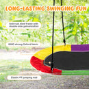 150 cm Saucer Swing with LED Lights and Adjustable Ropes-Colourful