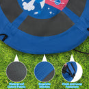 104 Cm Saucer Tree Swing With 600D Oxford Fabric-Blue