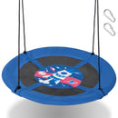 104 Cm Saucer Tree Swing With 600D Oxford Fabric-Blue