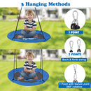 104 cm Saucer Tree Swing with 600D Oxford Fabric-Black
