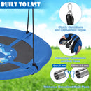 104 cm Saucer Tree Swing with 600D Oxford Fabric-Black