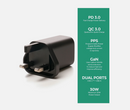 Paul Anthony Usb-c & Usb-a Fast Charger