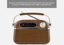 Lloytron 2 Band Vintage Rechargeable Musicstream Radio