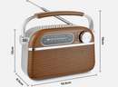 Lloytron 2 Band Vintage Rechargeable Musicstream Radio
