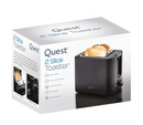 Quest Black Grooved Slice Toaster