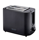Quest Black Grooved Slice Toaster