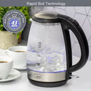 Quest 1.7L 3Kw Glass Kettle