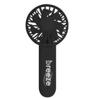Breeze Rechargeable Folding Fan - Stand Up - Black