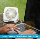 Breeze Mini Usb Table Fan - White