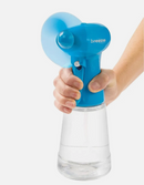 Breeze Mist Spray Fan Blue With Batteries