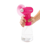 Breeze Mist Spray Fan Pink With Batteries
