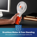 Orange 3 Speed Rechargeable Badminton Fans