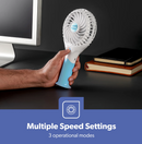Blue 3 Speed Rechargeable Badminton Fan