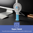 Blue 3 Speed Rechargeable Badminton Fan