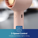 Pink  2speed Rechargeable Mini Fan