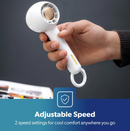 White 2-Speed Jet Speed Portable Handheld Fan
