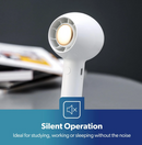 White 2-Speed Jet Speed Portable Handheld Fan