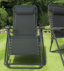 2 Bali Zero Gravity Chairs - Black