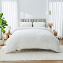Truro Seersucker Duvet Set - White