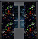 Bedlam Sea Life Pencil Pleat Curtains in Multi