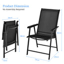 Set of 4 Folding Garden Chairs