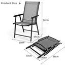 Set of 4 Folding Garden Chairs