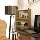 HOMCOM 4-Tier Desktop Organiser With Cable Management For Stationery - Oak/Dark Brown