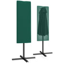 Outsunny Garden Parasol Cover For 2-4m Umbrella Protector, Dark Green