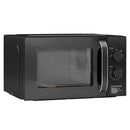 HOMCOM 23L Solo Manual Microwave Oven With 5 Levels, Timer, Black