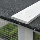 PawHut Wooden Cat House with Platforms, Cat Cage for Multiple Kittens