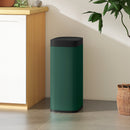 HOMCOM 50L Sensor Bin, Touchless Kitchen Bin, Battery Operated, Dark Green
