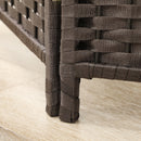 HOMCOM 4 Panel Folding Room Divider, Privacy Screen, 160 x 170cm, Brown