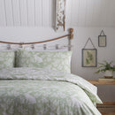 D & D Spring Rabbits Duvet Cover Set in Green