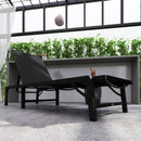 Outsunny Folding Sun Lounger, 5-Position Adjustable Sun Sunbed