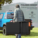 Outsunny Folding Sun Lounger, 5-Position Adjustable Sun Sunbed