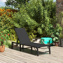 Outsunny Folding Sun Lounger, 5-Position Adjustable Sun Sunbed