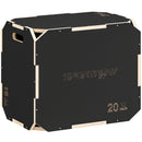 SPORTNOW Non-Slip Plyo Box, Corner-free Wooden Jump Box
