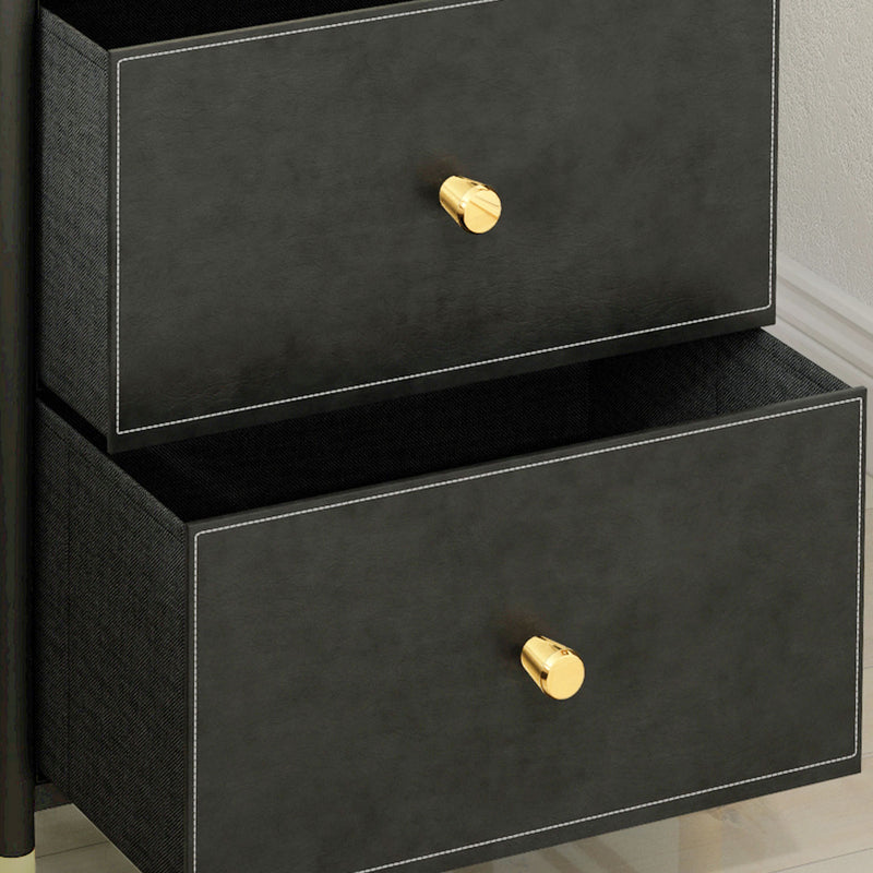 HOMCOM Chest of Drawers with 3 Drawers for Bedroom, Living Room, Black