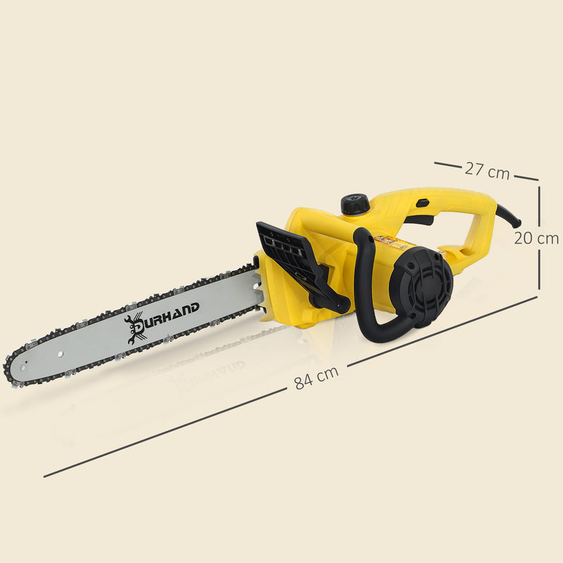 DURHAND Electric Chainsaw Garden Tools, 2000 W, 40 Cm Blade For Wood