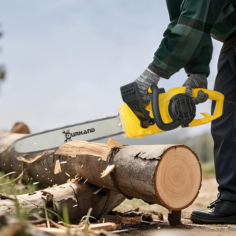 DURHAND Electric Chainsaw Garden Tools, 2000 W, 40 Cm Blade For Wood